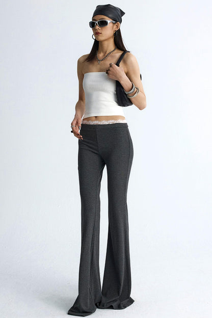 Chic Colorblock Flare Pants