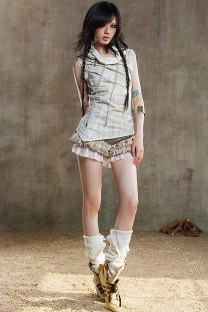 Punk Pleated Vest