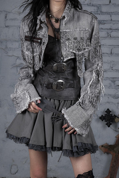 Striped Punk Work Jacket