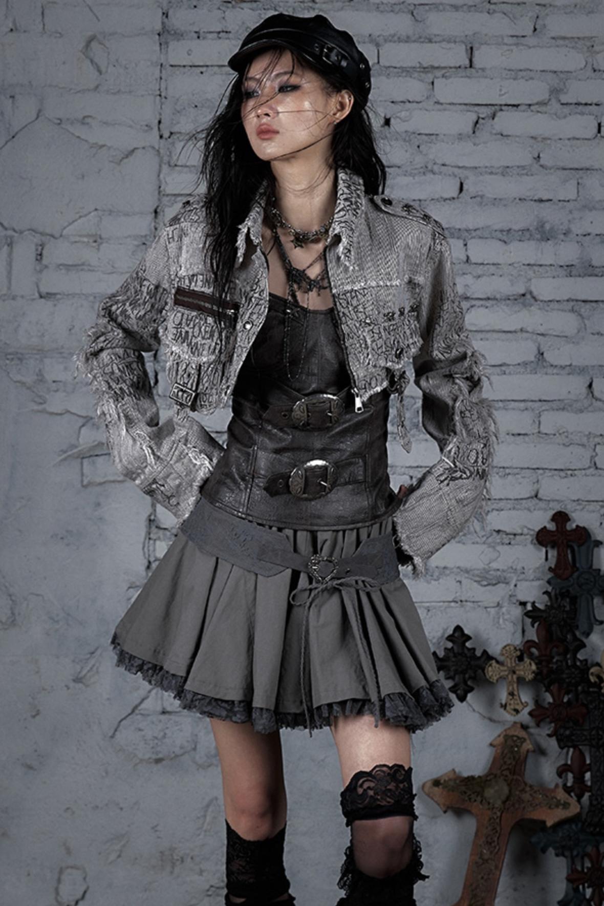 Striped Punk Work Jacket