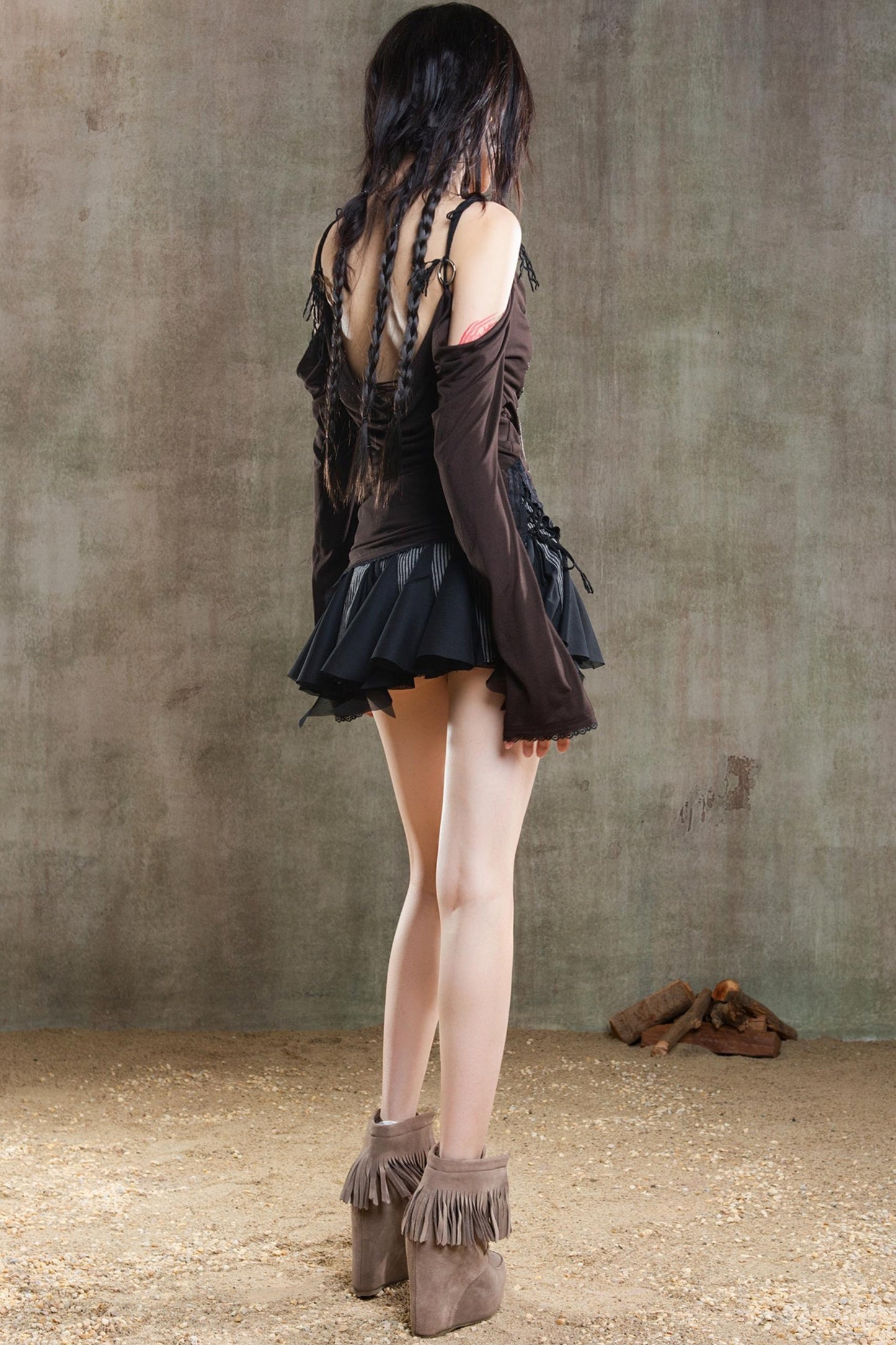 Retro Strapless Sunscreen T-Shirt