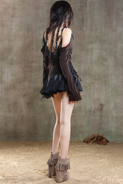 Retro Strapless Sunscreen T-Shirt