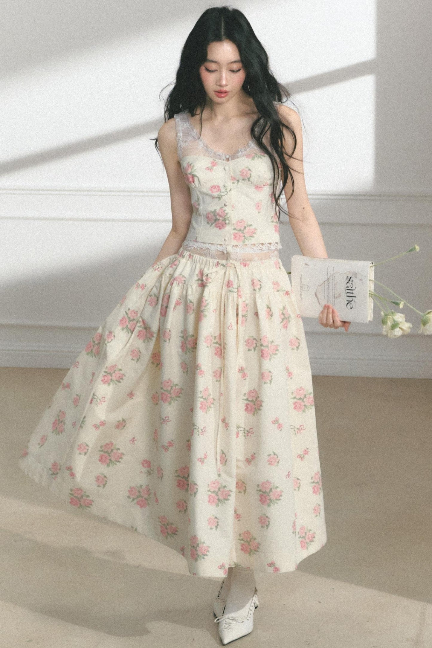 Fit Lace Detail Strap Top