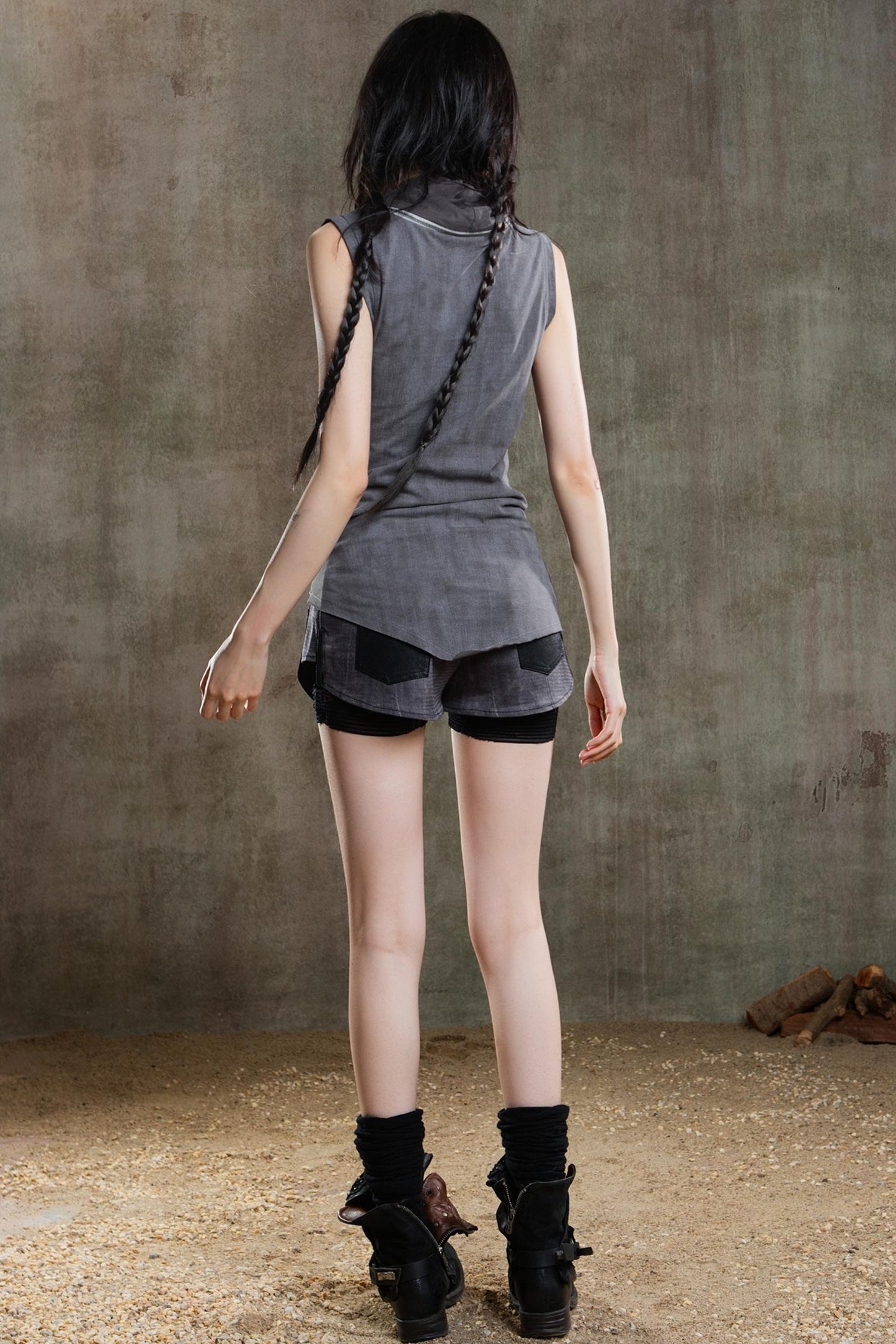 Punk Pleated Vest