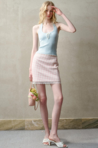 Summer Knit Halter Top