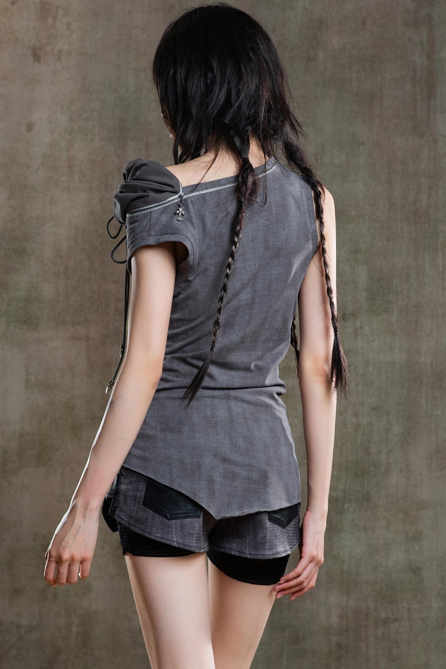 Punk Pleated Vest