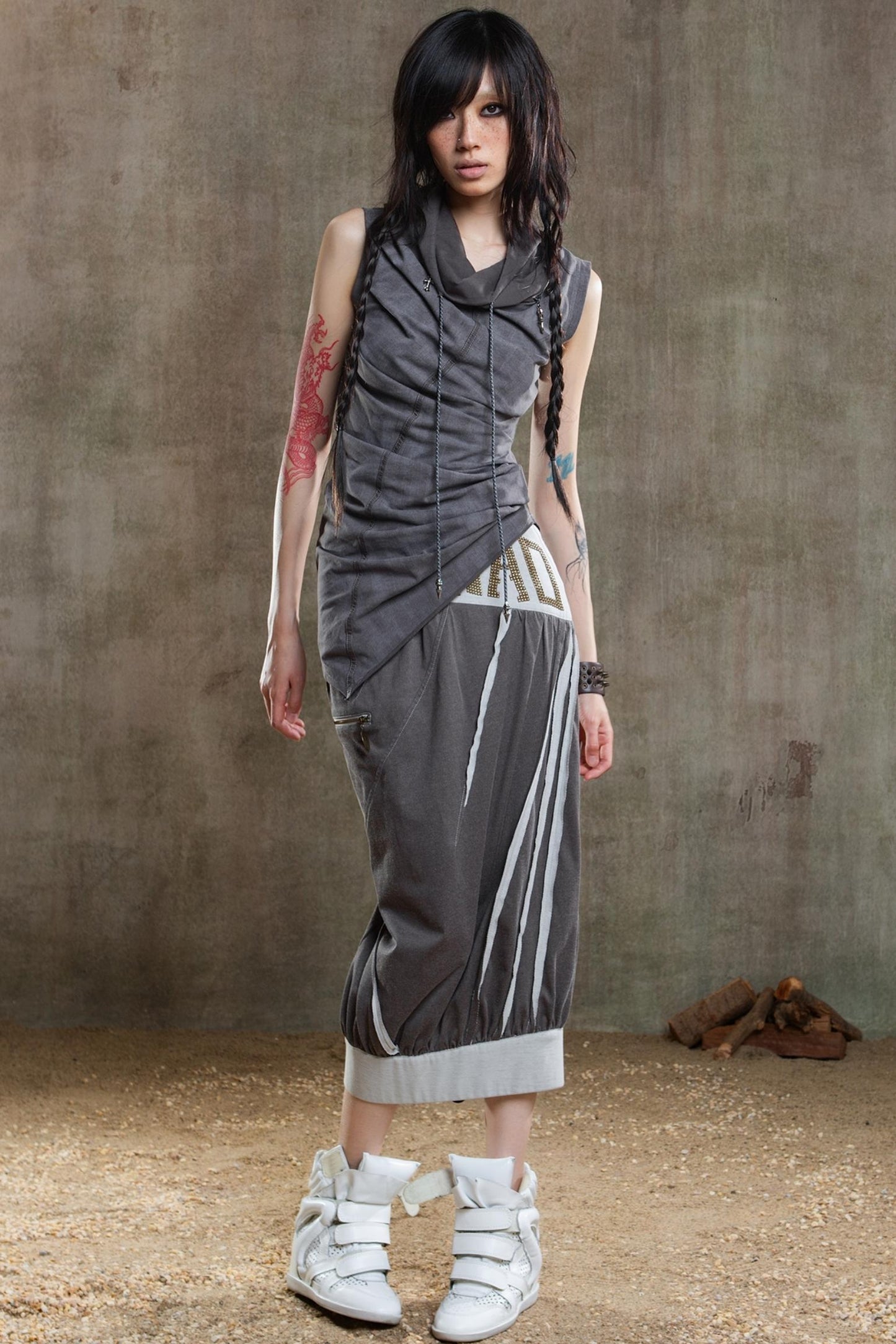Punk Pleated Vest