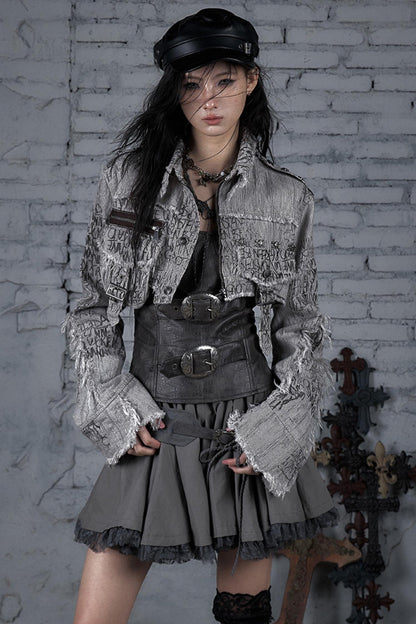 Striped Punk Work Jacket