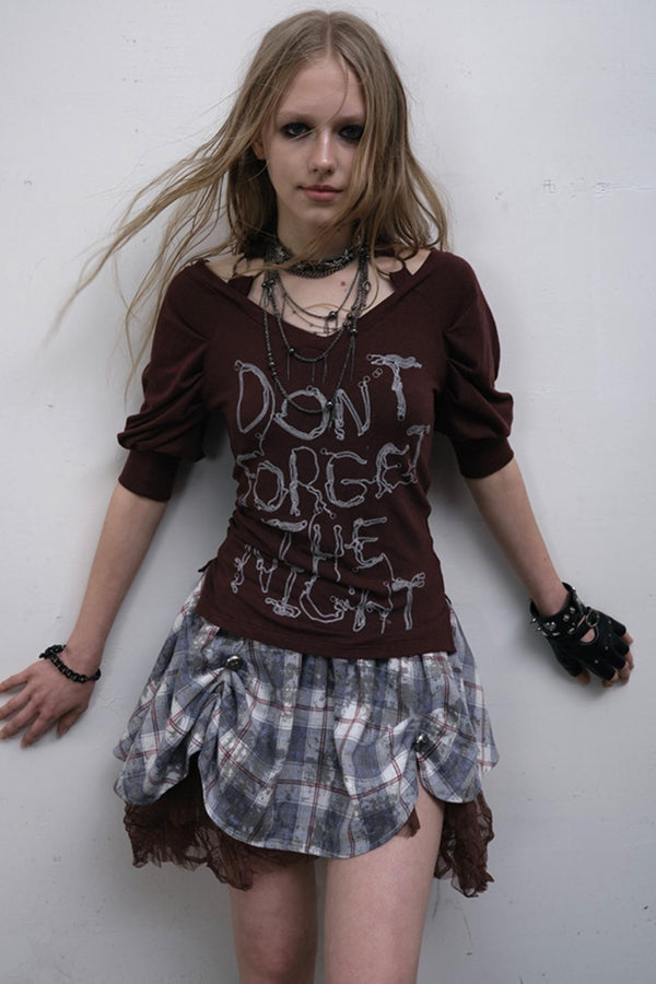 Bubble Sleeve T-Shirt