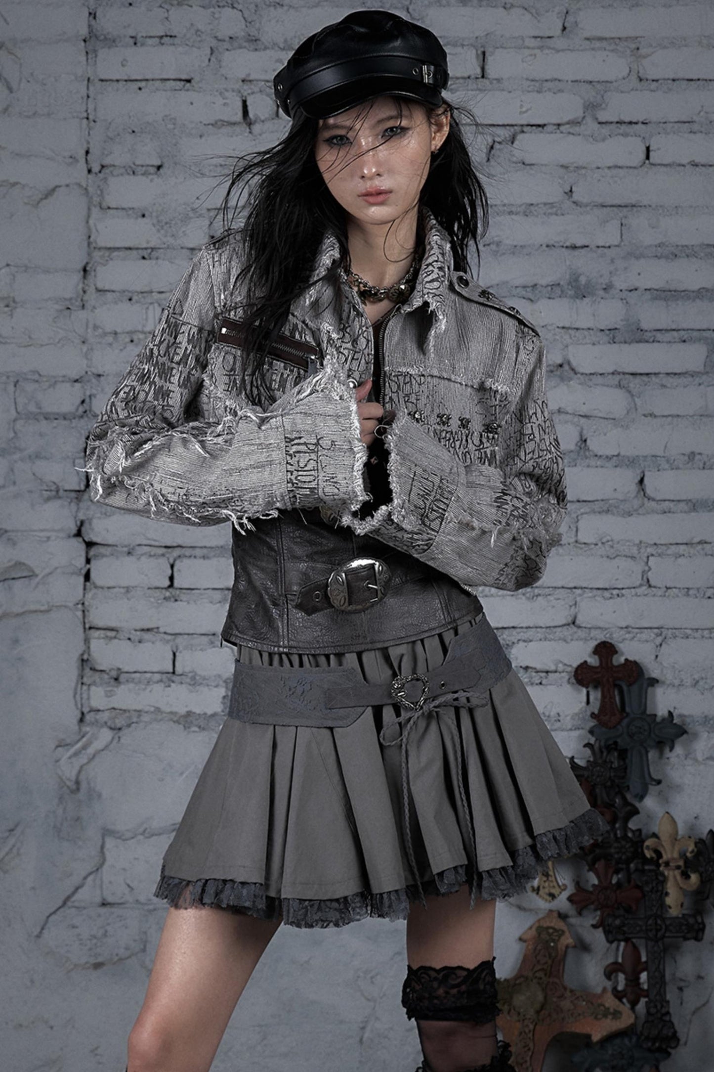 Striped Punk Work Jacket