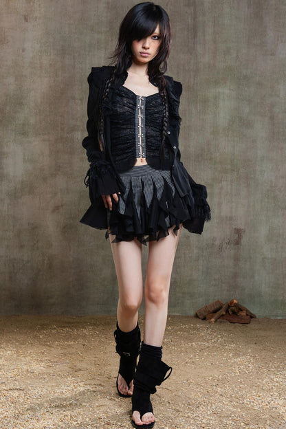 Chiffon Court Tunic Shirt