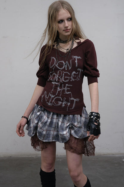 Bubble Sleeve T-Shirt