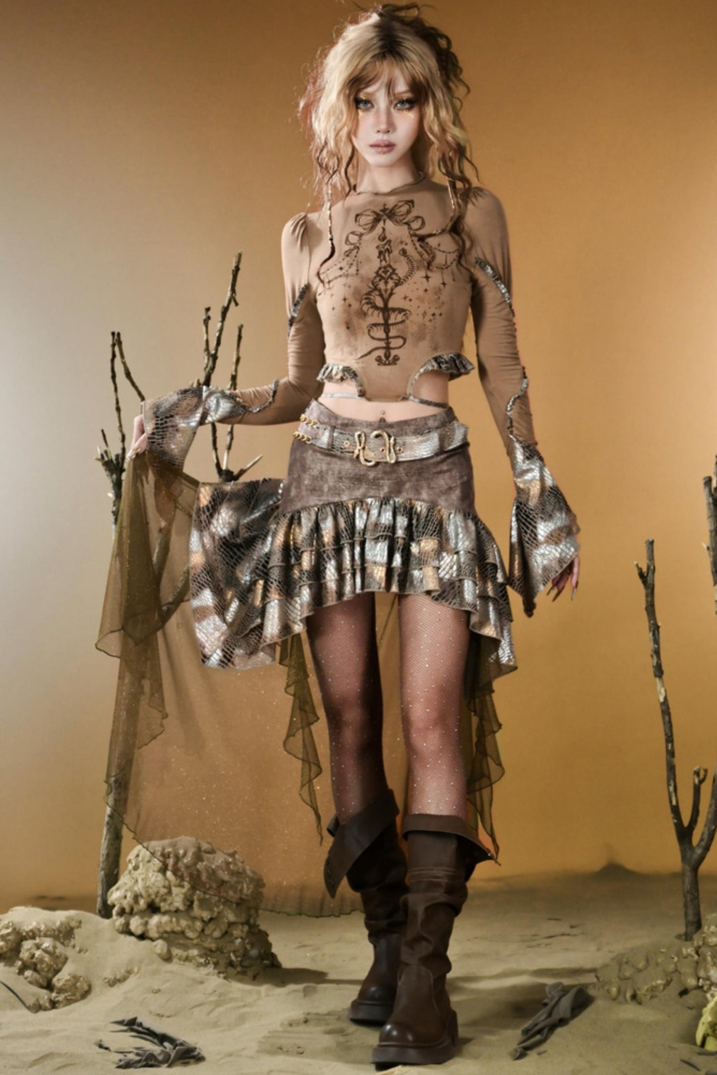 Snake Decree Long-Sleeved Top