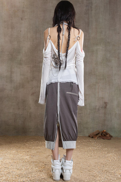 Retro Strapless Sunscreen T-Shirt