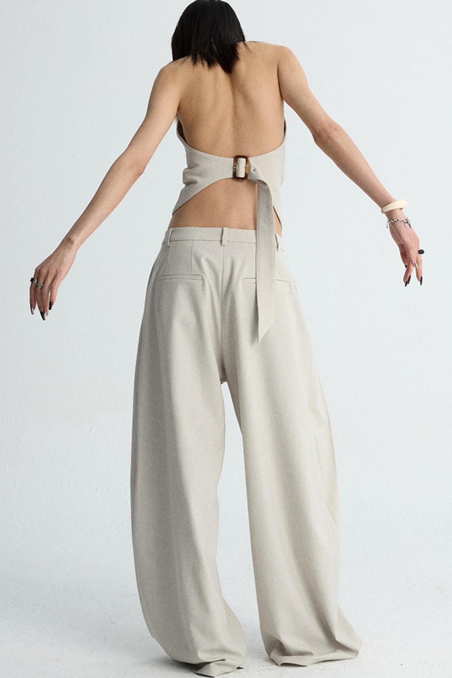 Apricot Scimitar Trouser Vest Set-Up