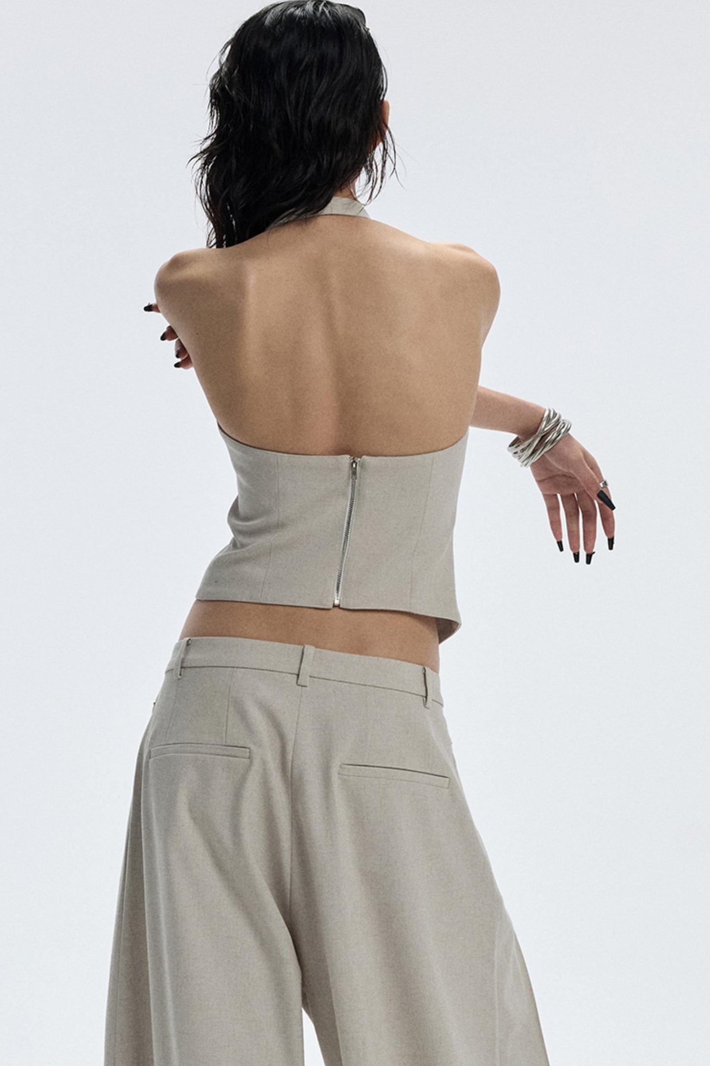 Apricot Scimitar Trouser Vest Set-Up