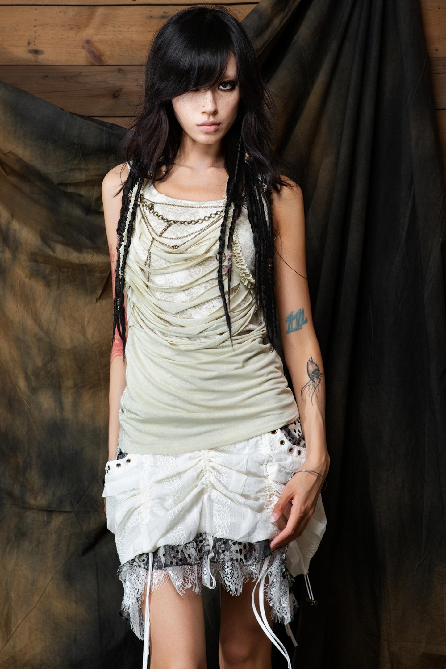 Fake Two Piece Vest Top