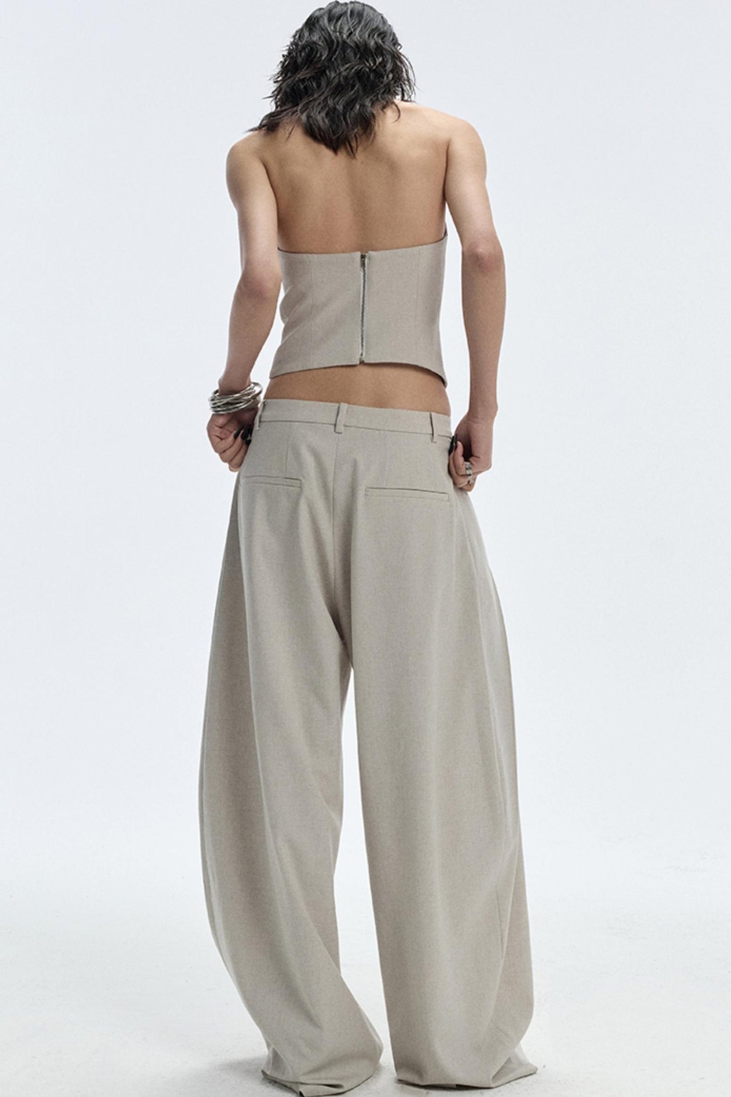 Apricot Scimitar Trouser Vest Set-Up