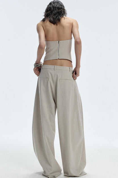 Apricot Scimitar Trouser Vest Set-Up