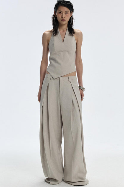 Apricot Scimitar Trouser Vest Set-Up