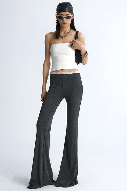 Chic Colorblock Flare Pants
