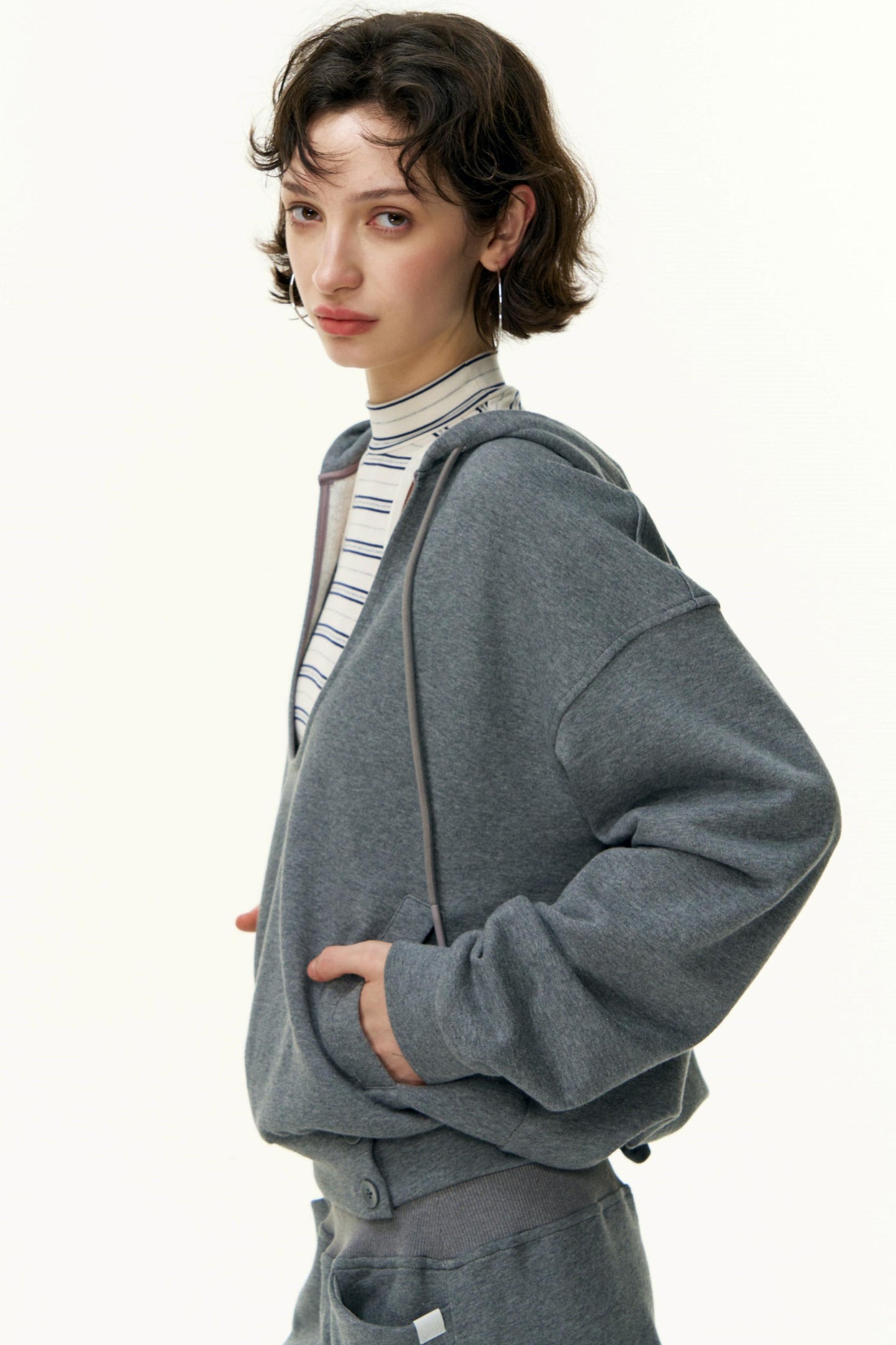 Layered Cotton Sweatshirt Set-Up