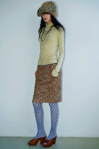 Vintage Suede Pencil Skirt