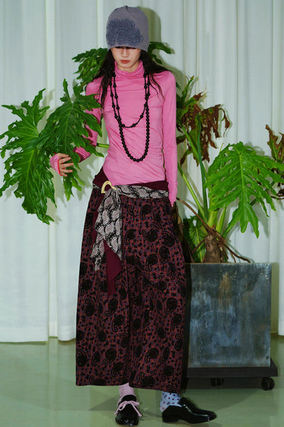 Autumn Solid Turtleneck Top