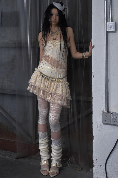 Lace Polka Dot Dress