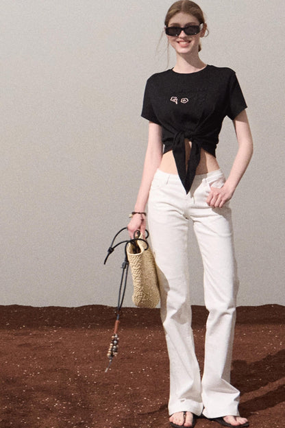 Chic Cow Print Jeans