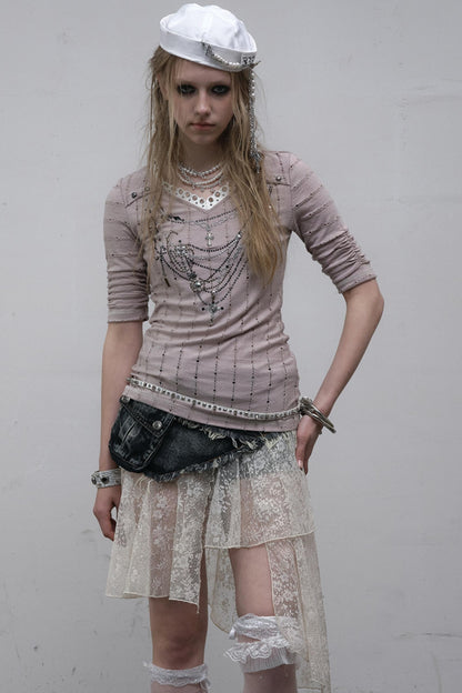 Retro V-Neck Tee Set-Up