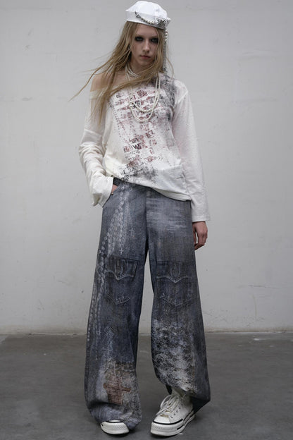 Slouchy One-Shoulder Tee