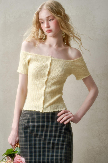 Summer One-Shoulder Cardigan