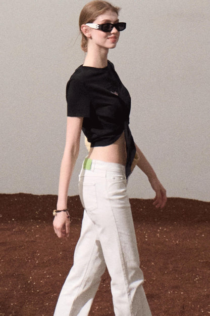 Chic Cow Print Jeans