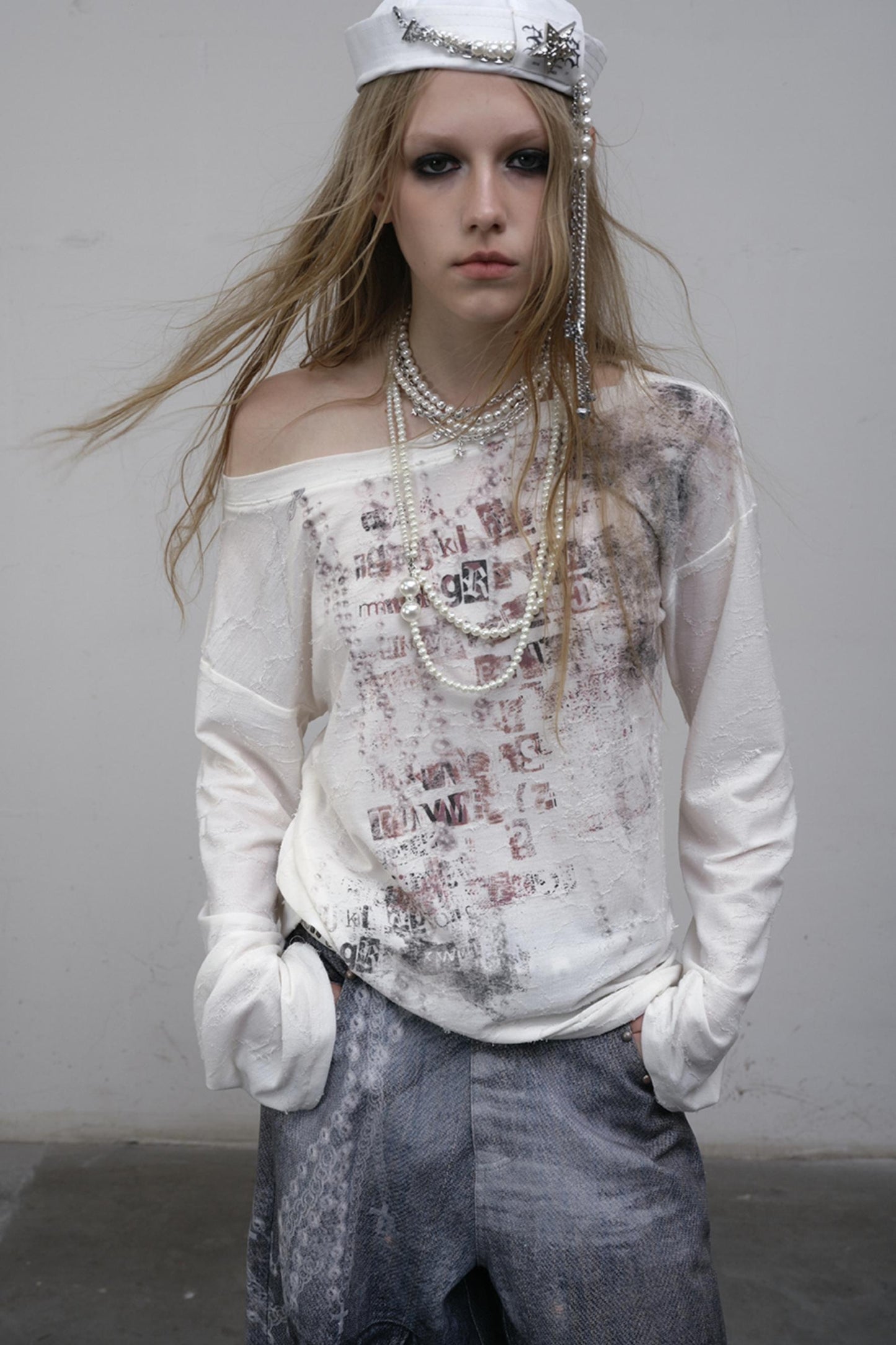 Slouchy One-Shoulder Tee