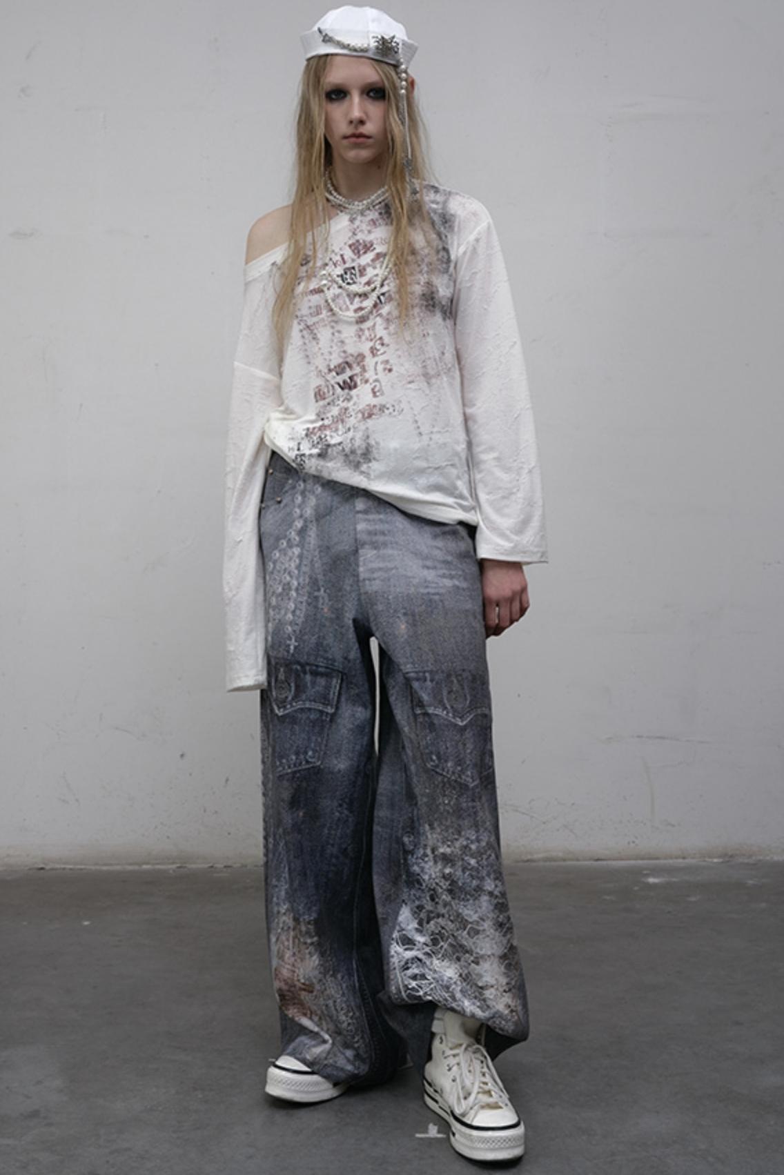 Slouchy One-Shoulder Tee