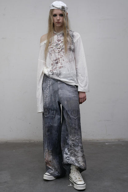 Slouchy One-Shoulder Tee