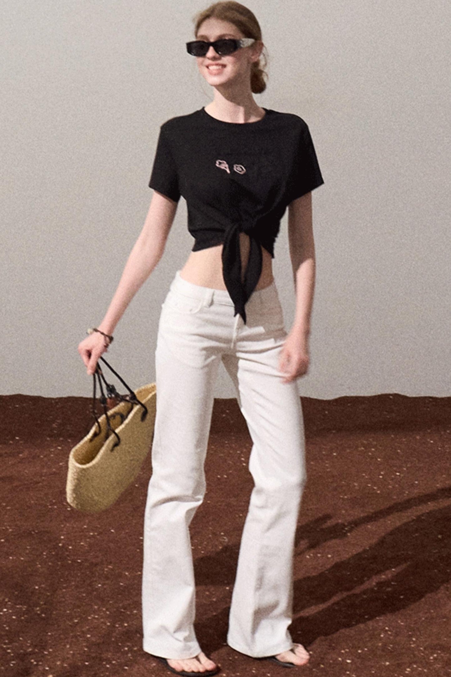 Chic Cow Print Jeans