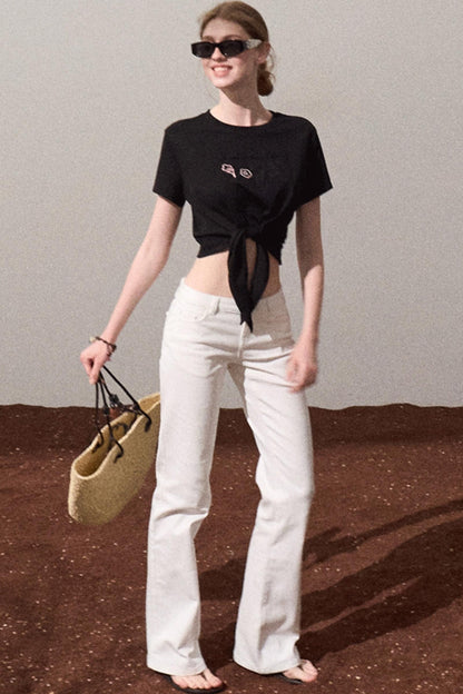 Chic Cow Print Jeans