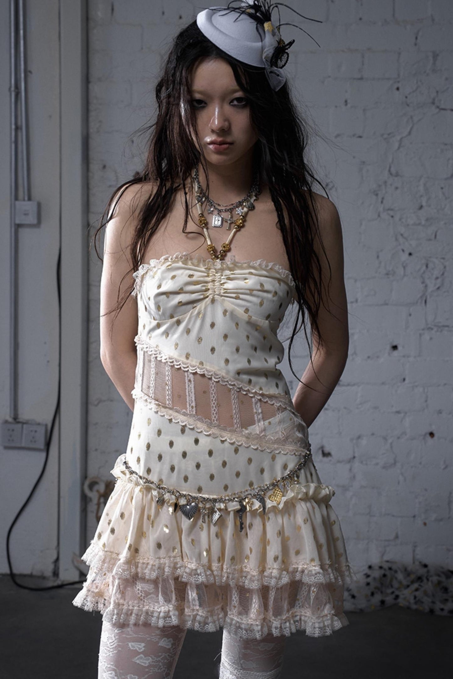 Lace Polka Dot Dress