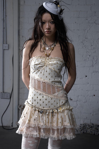 Lace Polka Dot Dress