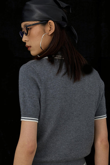 Vintage Diamond V-Neck Tee