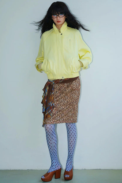 Vintage Suede Pencil Skirt