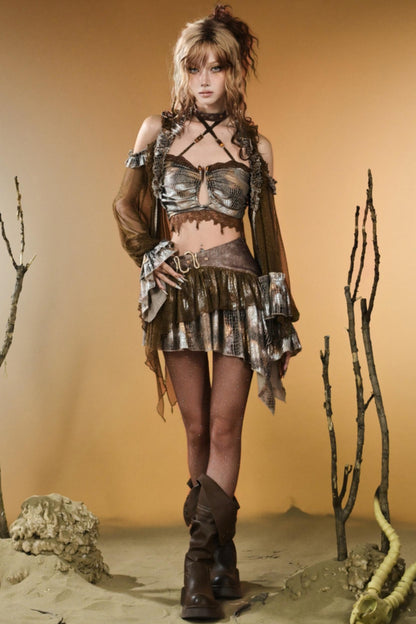 Serpentine Gilt Skirt