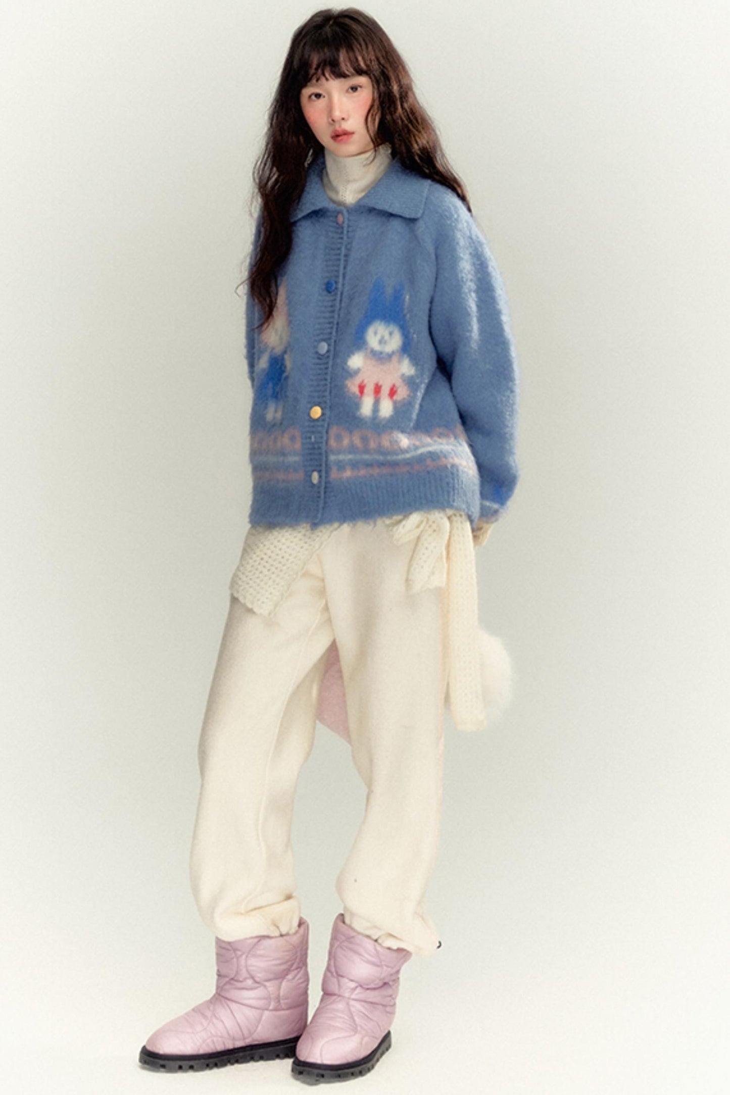 Bunny Buckle Knitted Cardigan