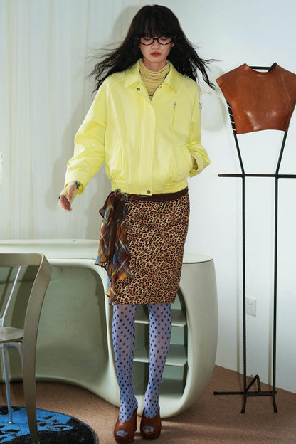 Vintage Suede Pencil Skirt