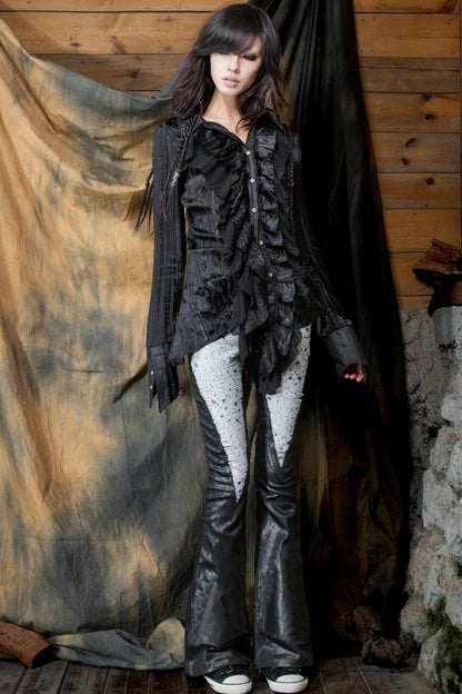 Vintage Ruffled Cardigan