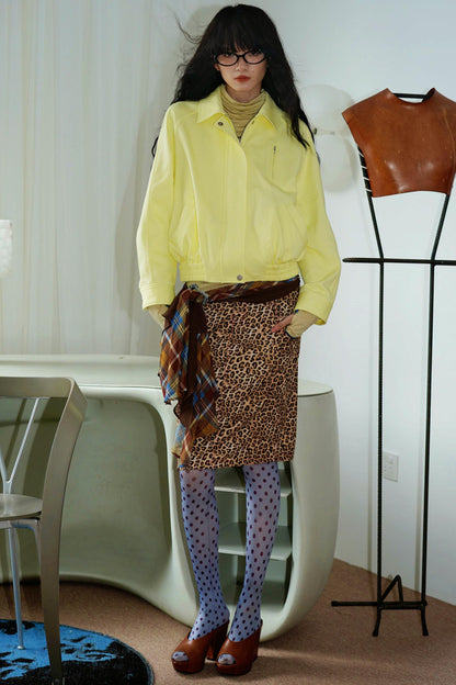 Vintage Suede Pencil Skirt