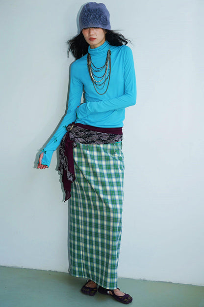 Autumn Solid Turtleneck Top