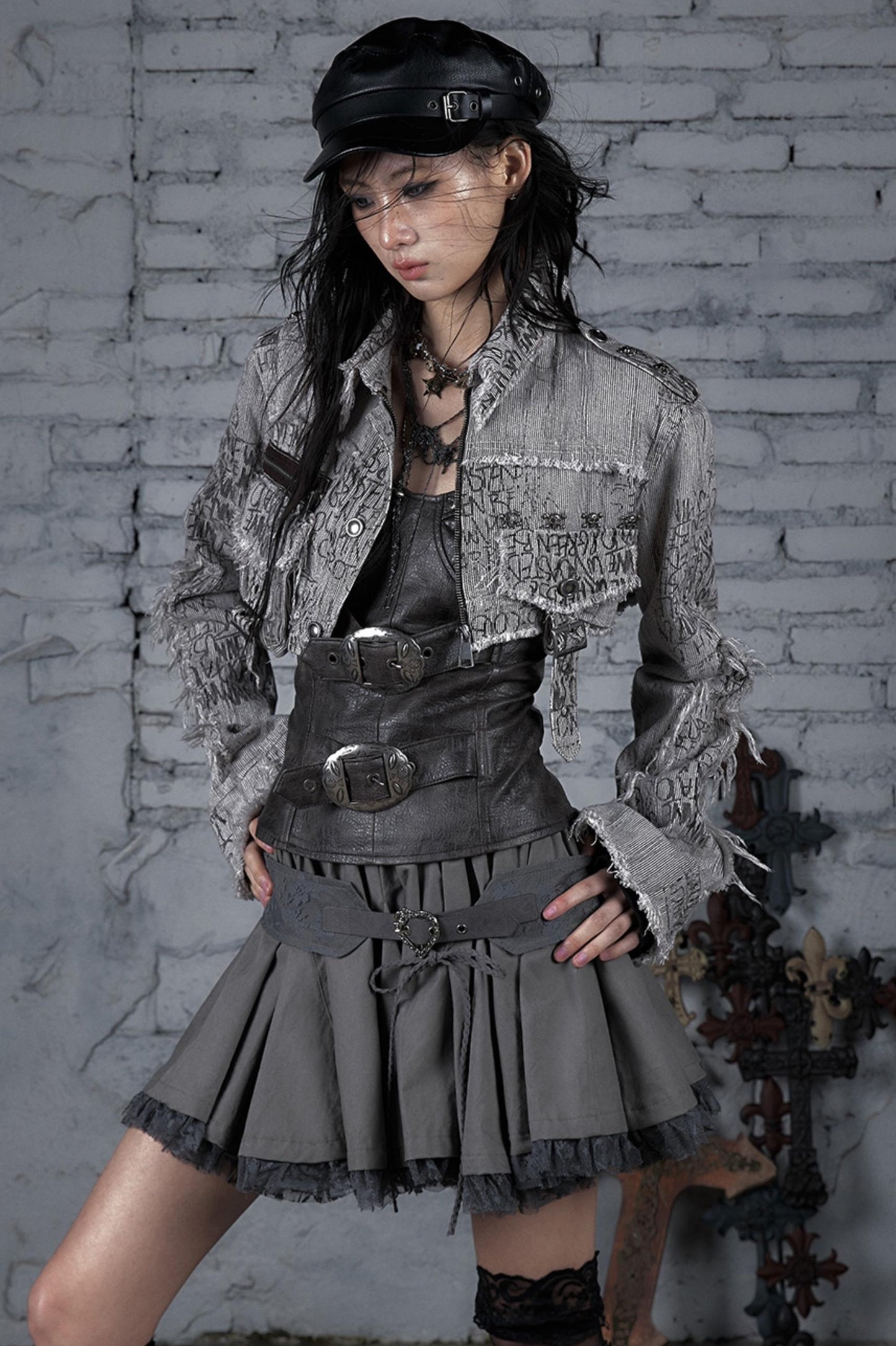 Striped Punk Work Jacket